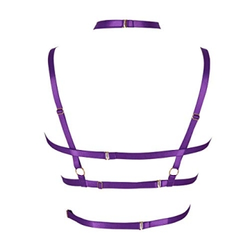 Adjustable Women's Body Harness Bra for Festivals and Parties