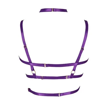 Adjustable Women's Body Harness Bra for Festivals and Parties