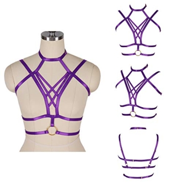 Adjustable Women's Body Harness Bra for Festivals and Parties