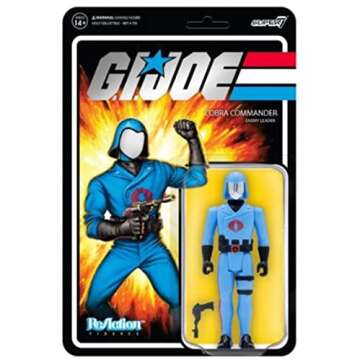 Super 7 G.I. Joe Reaction Wave 2 - Cobra Commander Vac Metal - Enemy Leader, Pale Blue, (RE-GIJOW02-...