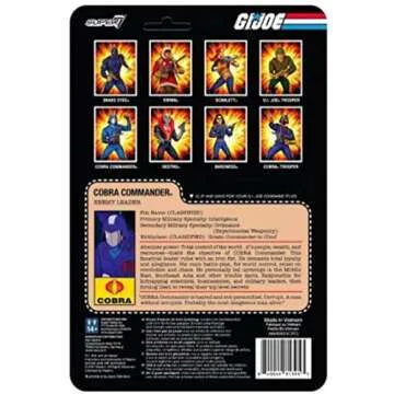Super 7 G.I. Joe Reaction Wave 2 - Cobra Commander Vac Metal - Enemy Leader, Pale Blue, (RE-GIJOW02-CCO-01)