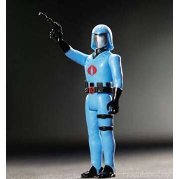 Super 7 G.I. Joe Reaction Wave 2 - Cobra Commander Vac Metal - Enemy Leader, Pale Blue, (RE-GIJOW02-CCO-01)