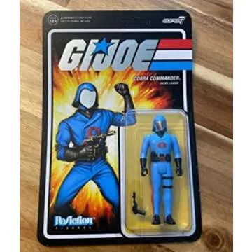 Super 7 G.I. Joe Reaction Wave 2 - Cobra Commander Vac Metal - Enemy Leader, Pale Blue, (RE-GIJOW02-CCO-01)