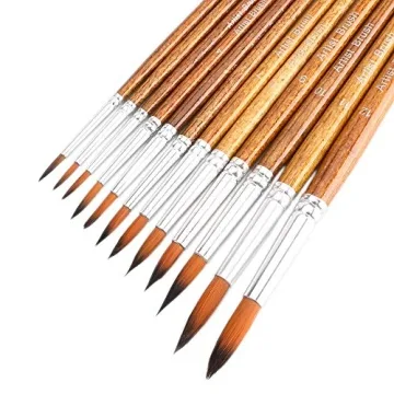 FENORKEY 12pcs Watercolor Brushes for Artists and Beginners