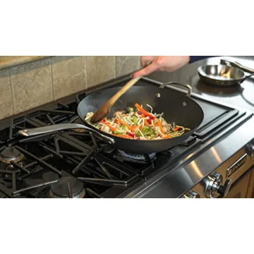 ICON 14-Inch Carbon Steel Wok - Lightweight & Durable Cookware