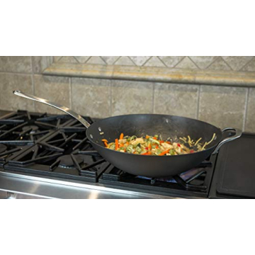 ICON 14-Inch Carbon Steel Wok - Lightweight & Durable Cookware