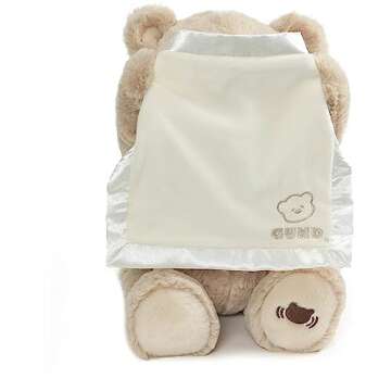 GUND Peek-A-Boo Teddy Bear Plush - Interactive Animated Stuffed Animal for Babies and Newborns 11.5"