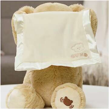 GUND Peek-A-Boo Teddy Bear - Animated Plush Toy for Babies
