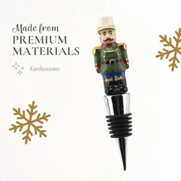 Spode Christmas Tree Nutcracker Bottle Stopper for Wine Lovers
