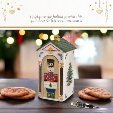 Spode Christmas Tree Nutcracker Bottle Stopper for Wine Lovers