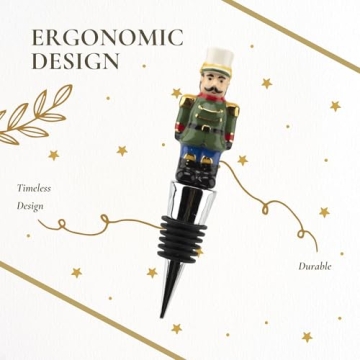 Spode Christmas Tree Nutcracker Bottle Stopper for Wine Lovers