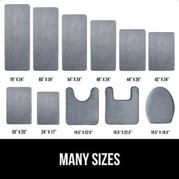 Gorilla Grip Soft Memory Foam Bath Rugs - Absorbent and Durable