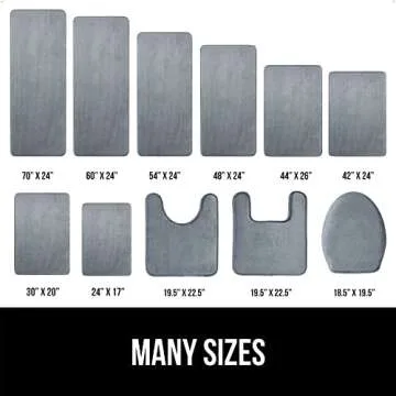 Gorilla Grip Soft Memory Foam Bath Rugs - Absorbent and Durable