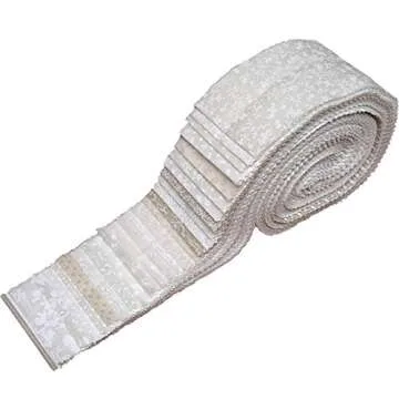Best of Tone on Tone Neutral Blenders Jelly Roll for Quilting Projects