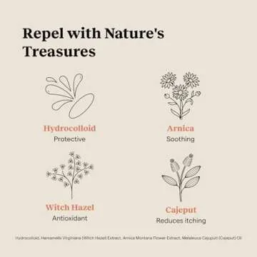 Kinfield Bug Bite Remedy Relief Patches - Hydrocolloid Skin Soothers Against Itch and Irritation - Cruelty, and Paraben Free - Vegan After Bite Treatment - 30 x Patches