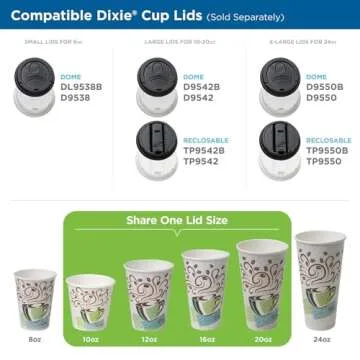 Dixie 12 oz PerfecTouch Paper Cups - 500 Count