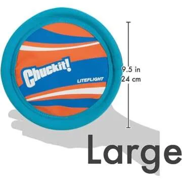 Chuckit! Lite Flight Dog Fetch Toy, Large (10 Inch Diameter)