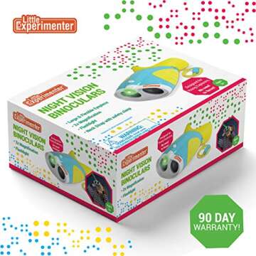 Night Vision Binoculars for Kids Binocular Toys Christmas Stocking Stuffers Gift Ideas, with Flash Light & Face Comfort Rubber Learning & Educational STEM Gifts for Boys & Girls Ages 3 4 5 6 Years Old