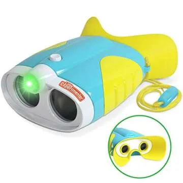 Night Vision Binoculars for Kids Binocular Toys Christmas Stocking Stuffers Gift Ideas, with Flash Light & Face Comfort Rubber Learning & Educational STEM Gifts for Boys & Girls Ages 3 4 5 6 Years Old