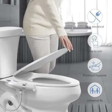 Veken Ultra-Slim Bidet - Non-Electric Dual Nozzle Attachment