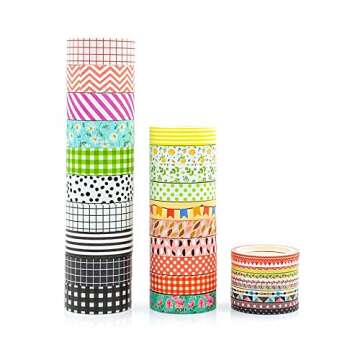 Washi Tape Gift Box Set - 30 Rolls for Arts and Crafts
