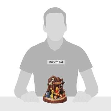 Enesco Disney Traditions by Jim Shore Winnie The Pooh Mount Sanders Carved by Heart Figurine, 7.48 Inch, Multicolor