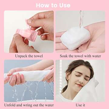 GXF Compressed Towel - Eco-Friendly Portable Cotton Washcloths for Hiking & Travel