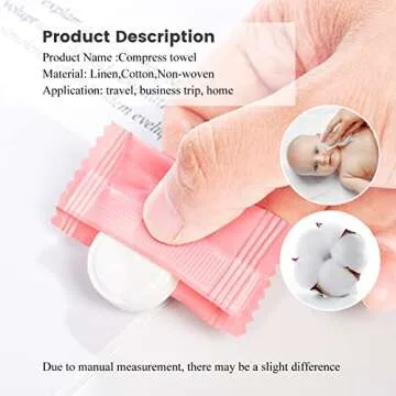GXF Compressed Towel Portable Cotton Hypoallergenic Washcloths