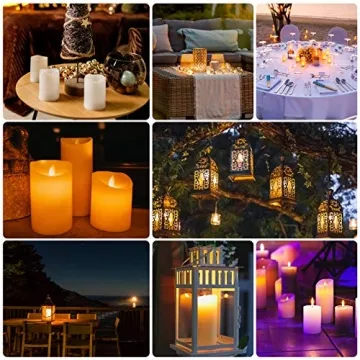 Enpornk 12-Piece Waterproof Flameless Candles with Remote