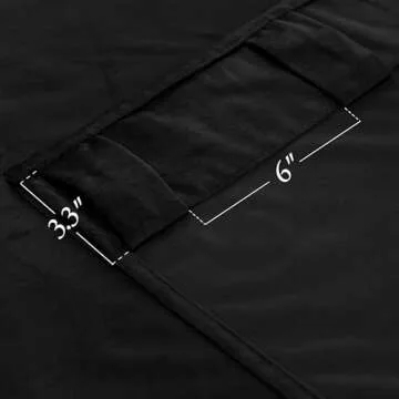 KGORGE Black Velvet Room Darkening Curtains 84 Inch