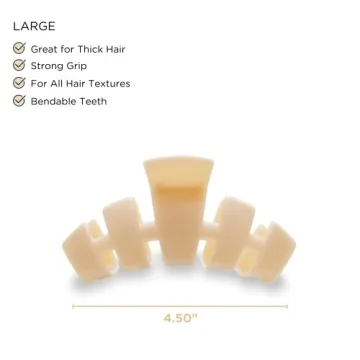 TELETIES Large Hair Clip - Ultimate Grip for Thick Hair