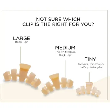 TELETIES Large Hair Clip - Ultimate Grip for Thick Hair