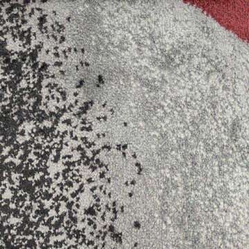 Persian 5x7 Gray Abstract Area Rug for Modern Homes