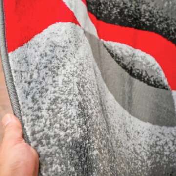 Persian 5x7 Gray Abstract Area Rug for Modern Homes