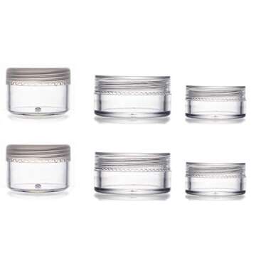 ALINK 16pcs Travel Size Toiletry Bottles Set, Tsa Approved Clear Cosmetic Makeup Liquid Containers with Zipper Bag