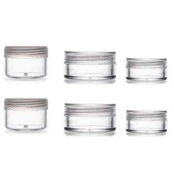 ALINK 16pcs Travel Size Toiletry Bottles Set, Tsa Approved Clear Cosmetic Makeup Liquid Containers with Zipper Bag