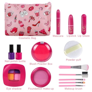 RONGGE Pretend Play Makeup Toys for Kids Ages 3-8
