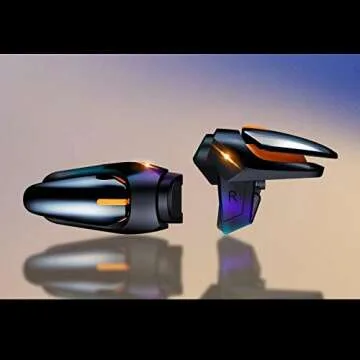 BoxWave Gaming Gear Compatible with Samsung Galaxy S20 Ultra 5G - Touchscreen QuickTrigger Auto, Trigger Buttons Autofire Gaming Mobile FPS - Jet Black