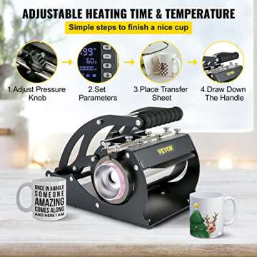 VEVOR Mug Heat Press for 20oz Tumblers & Mugs