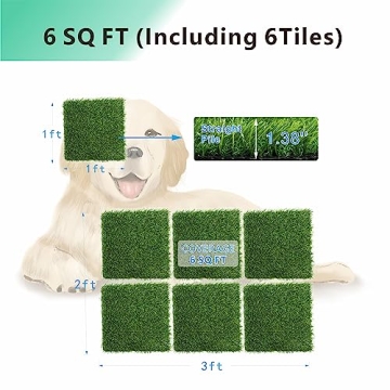 jltkj Artificial Grass Tiles for Stylish Patio Decor