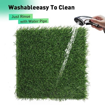 jltkj Artificial Grass Tiles for Stylish Patio Decor