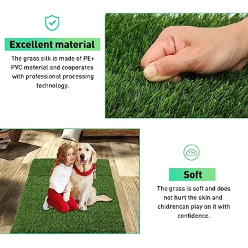 jltkj Artificial Grass Tiles for Stylish Patio Decor