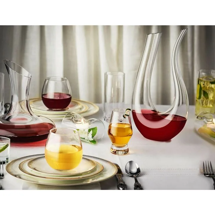 JoyJolt Stemless Wine Glasses - Set of 4, 15 Oz