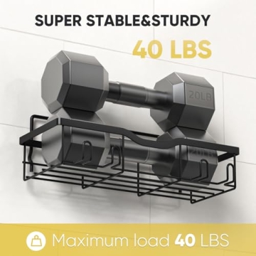 Almaybe 5 Pack Adhesive Shower Caddy - Durability Meets Style