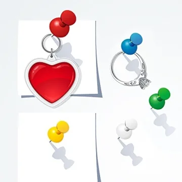 Yalis Push Pins 600 Count Clear Durable Thumb Tacks