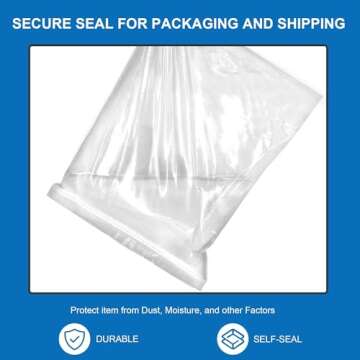 Small Plastic Bags, 300 PCS Mini Baggies 3 Assorted Sizes 2x2 2x3 3x4 Inch. Mini Jewelry Bags Reclosable, Clear Zip Bags (Large)