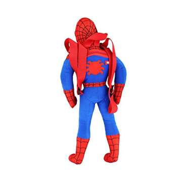 Fast Forward Spiderman Plush Backpack – Marvel Spider Man Mini Backpack with Zippered Compartment ...