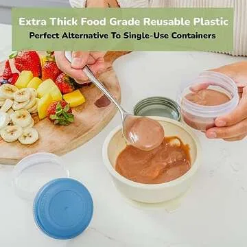 WeeSprout Baby Food Containers Set of 12, Leakproof & Fun!