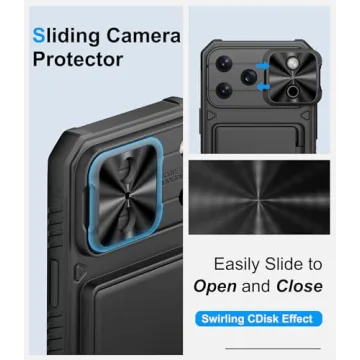 BXYJY iPhone 17 Pro Max Rugged Wallet Case with Card Holder