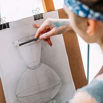 PANDAFLY Professional Drawing Sketching Pencil Set - 12 Pieces Graphite Pencils(14B - 2H), Ideal for Drawing Art, Sketching, Shading, Artist Pencils for Beginners & Pro Artists